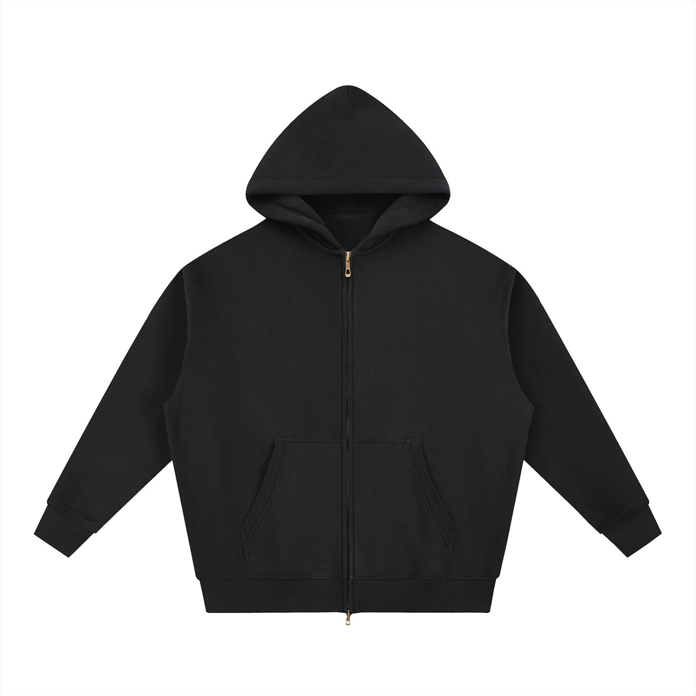 Fleeced Box-Fit Hoodie