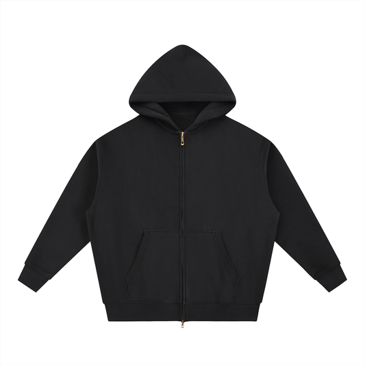 Fleeced Box-Fit Hoodie