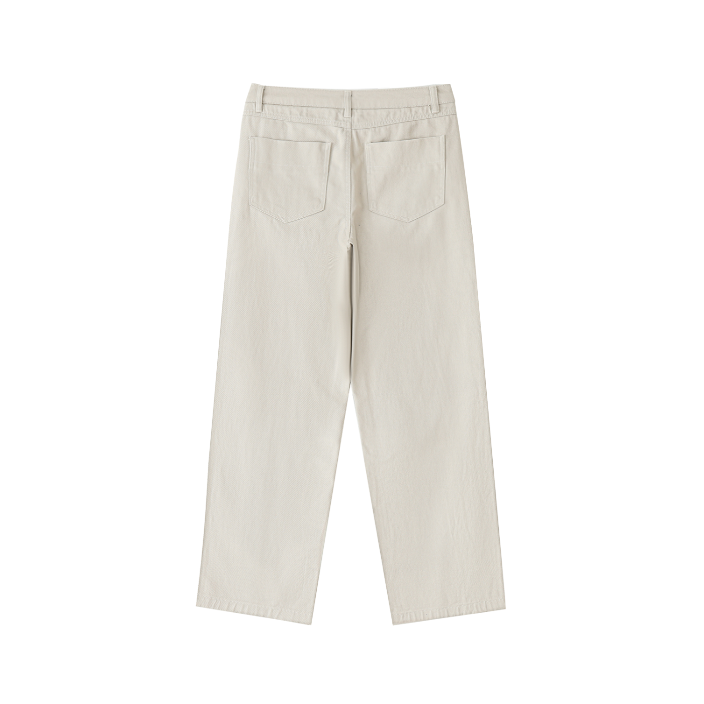 Cotton Straight-Leg Pants