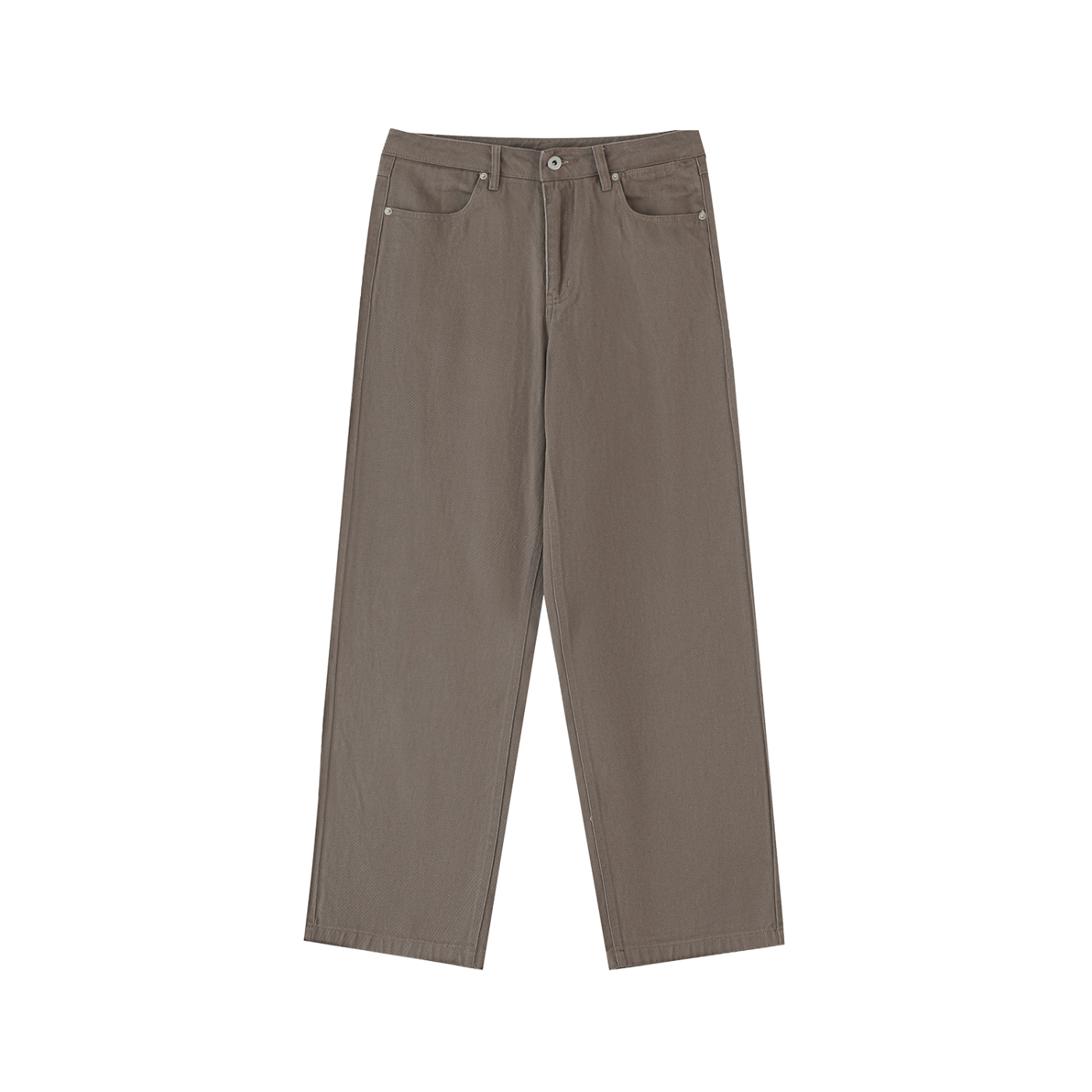 Cotton Straight-Leg Pants