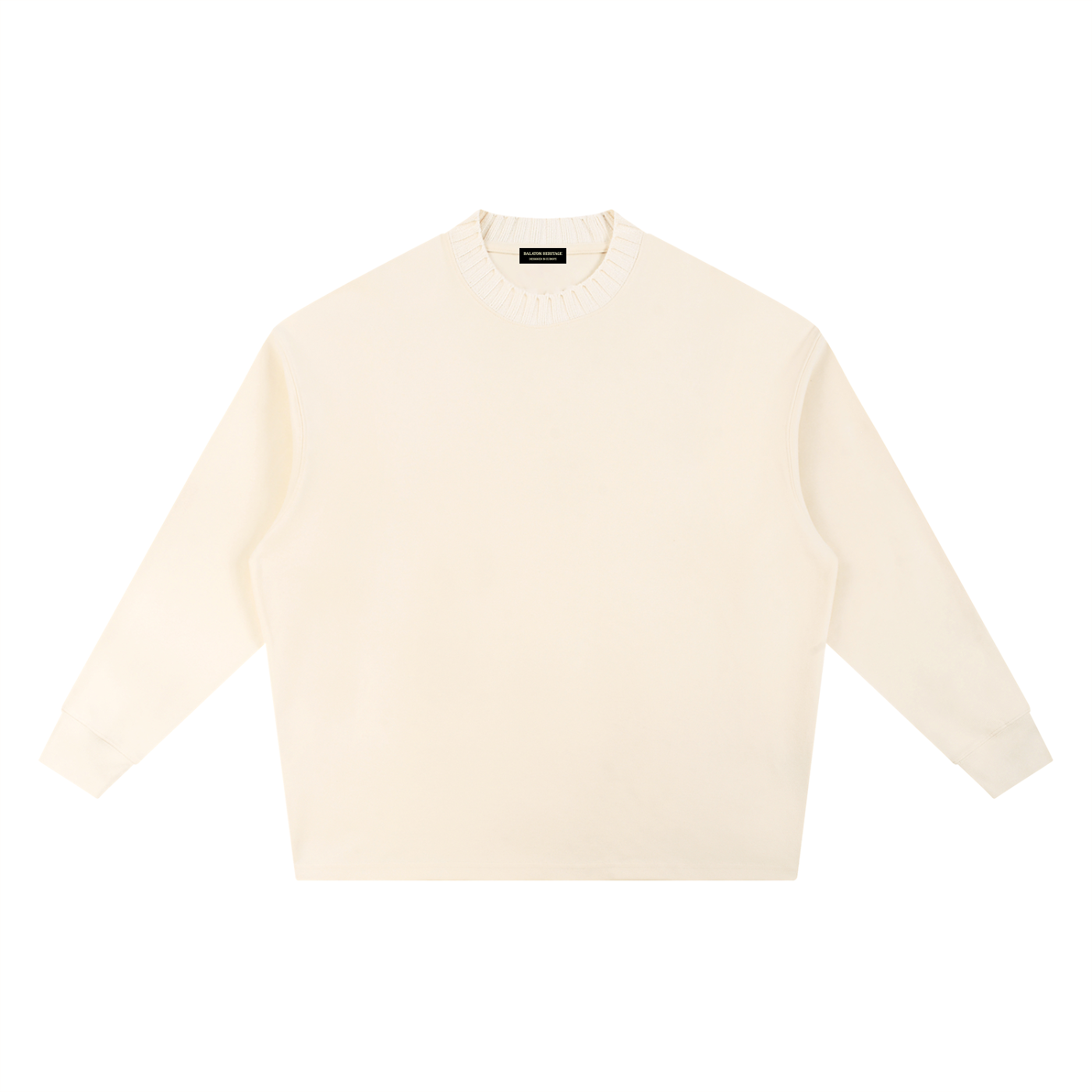 Knitted Neck Sweatshirt