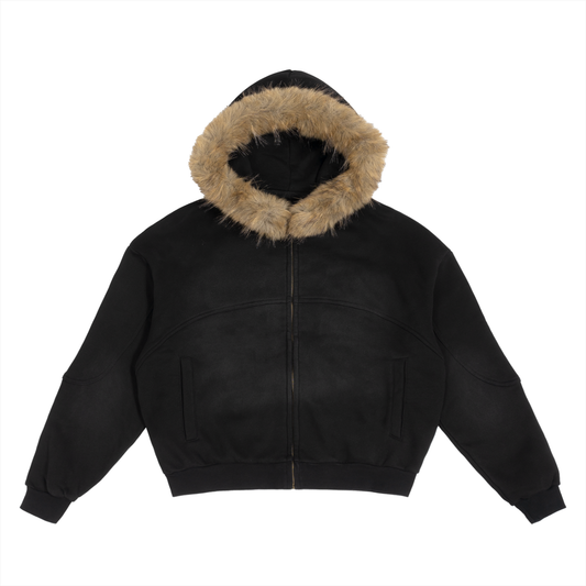 Boxy Fur Hoodie