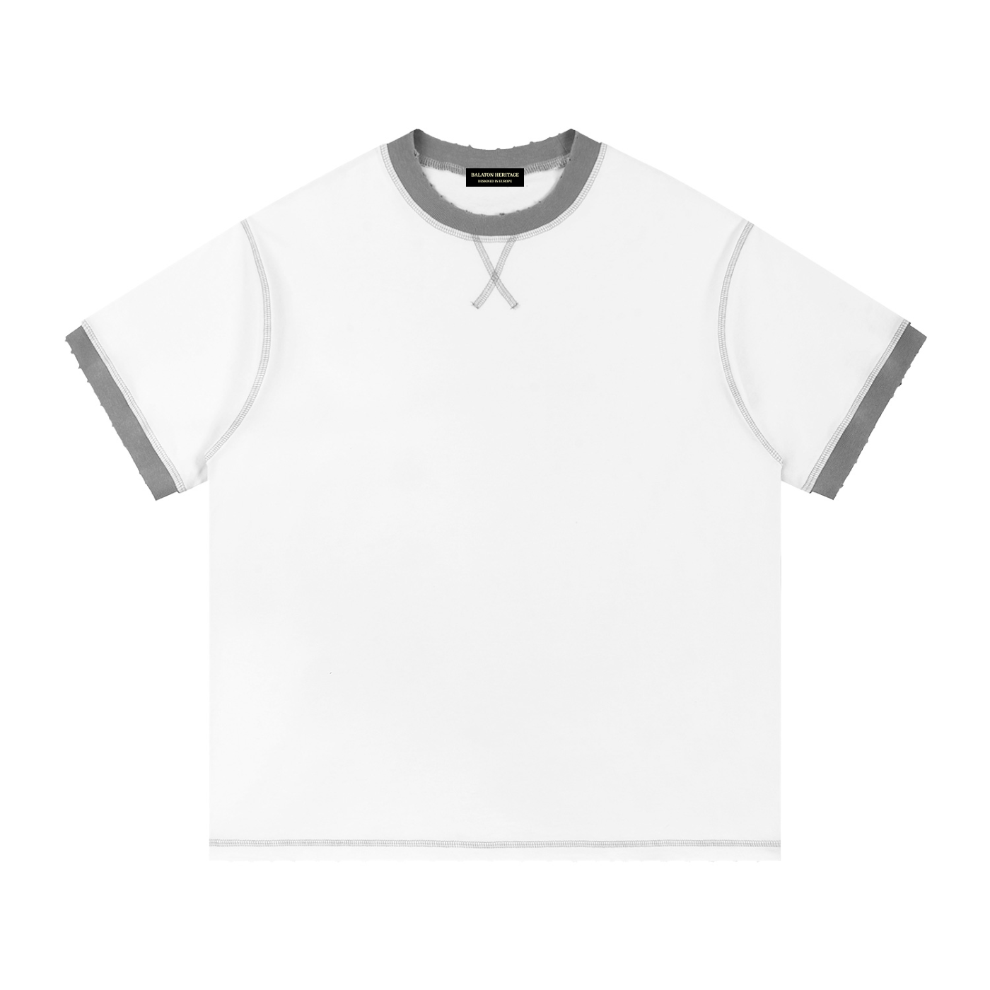Contrast-Stitched Tee