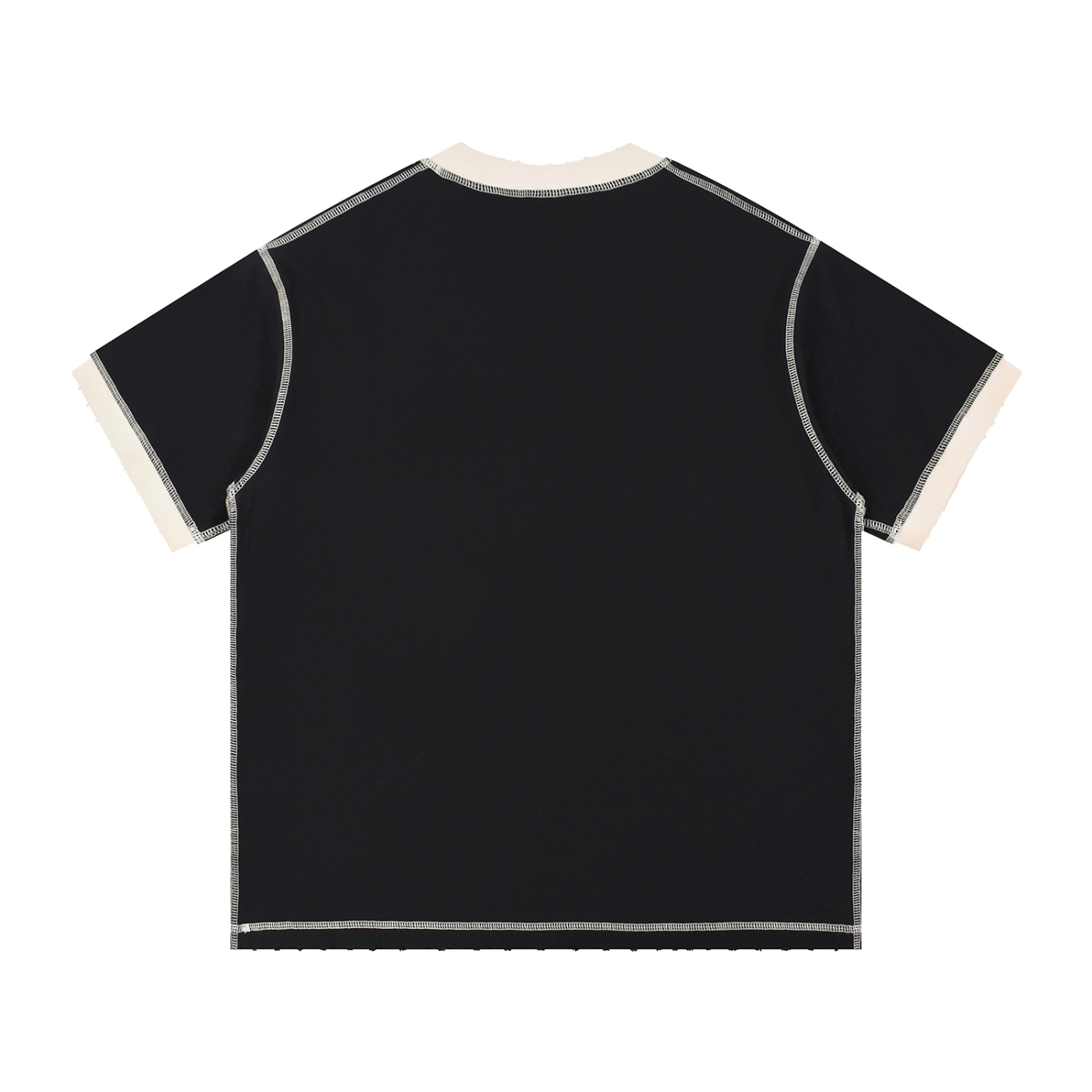 Contrast-Stitched Tee