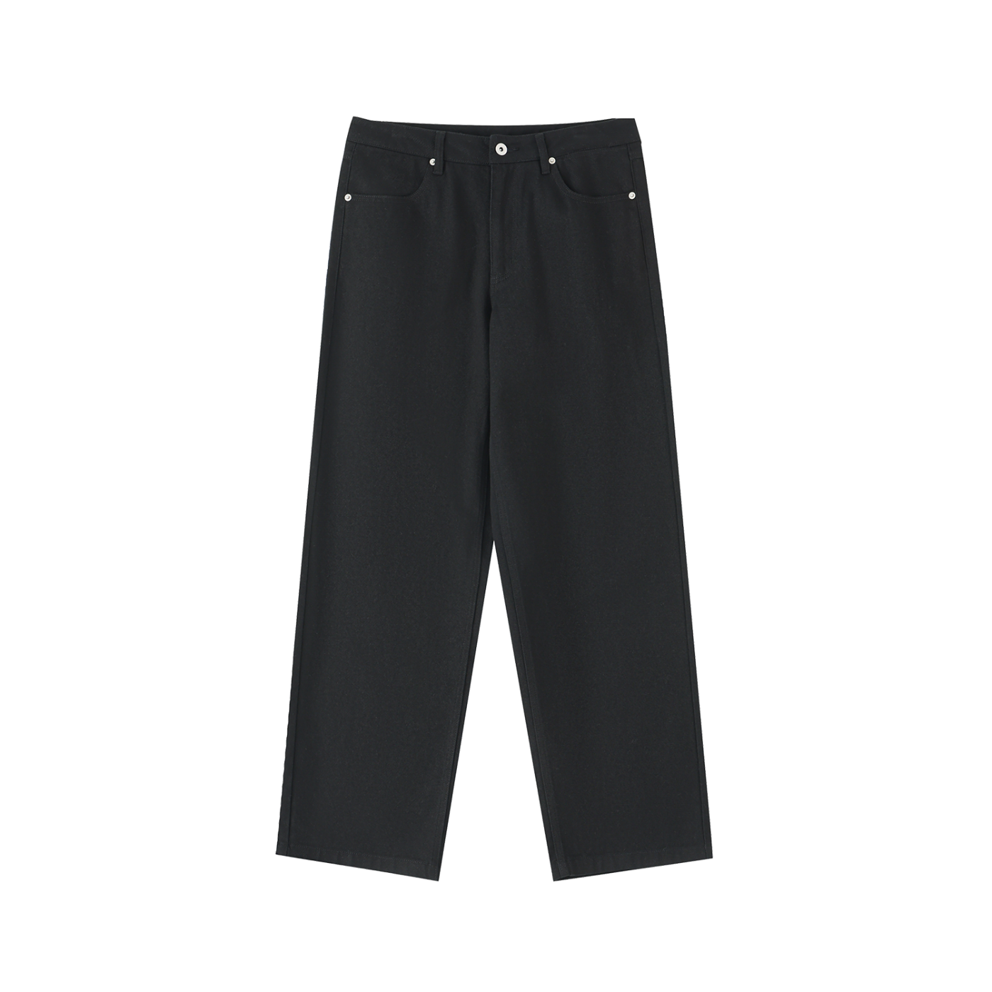 Cotton Straight-Leg Pants