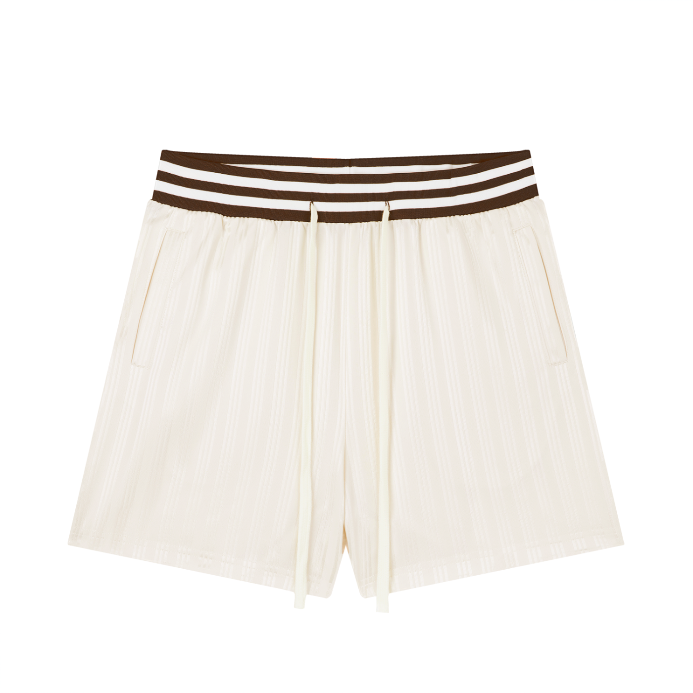 Unisex Striped Drawstring Shorts