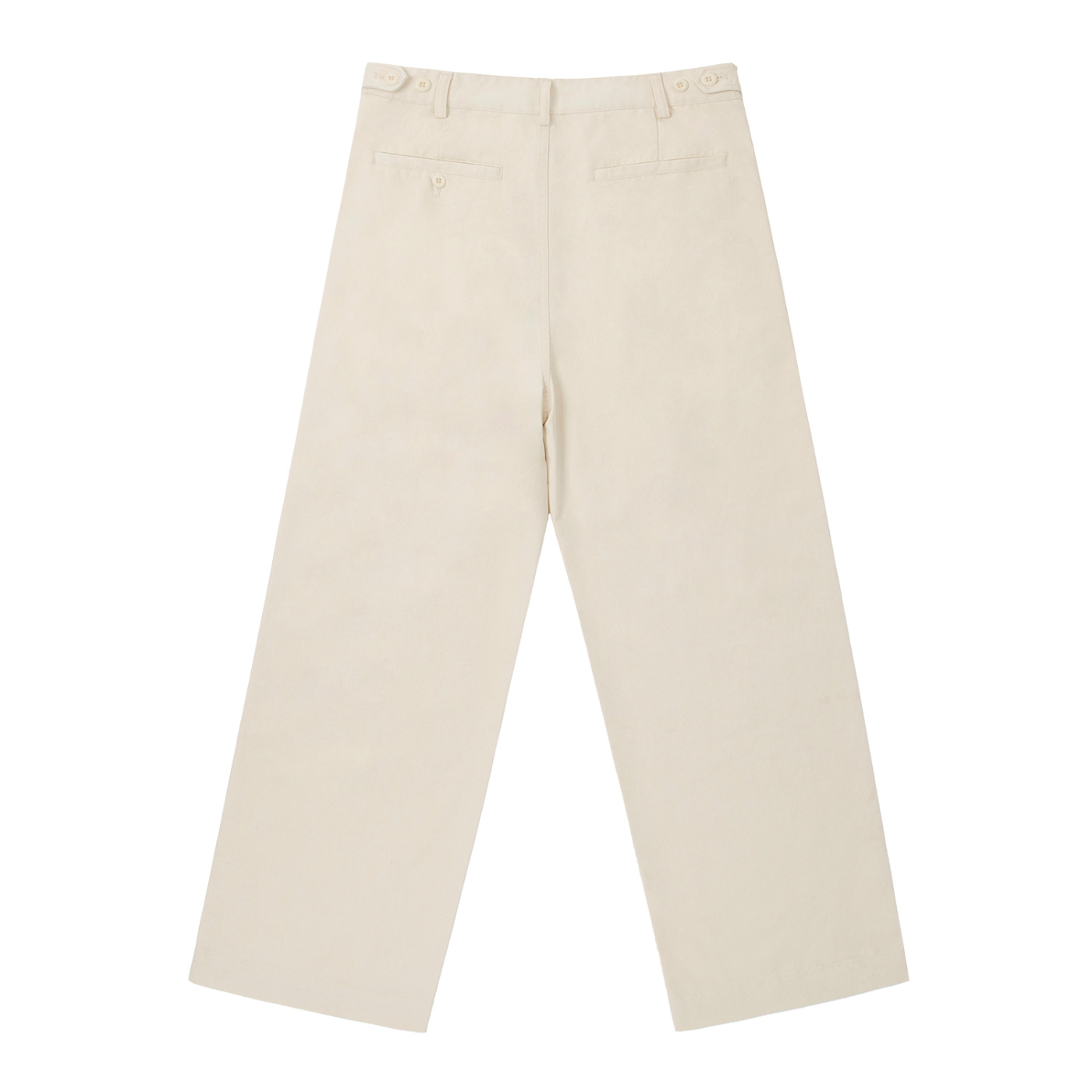 Pleated Cotton Pants