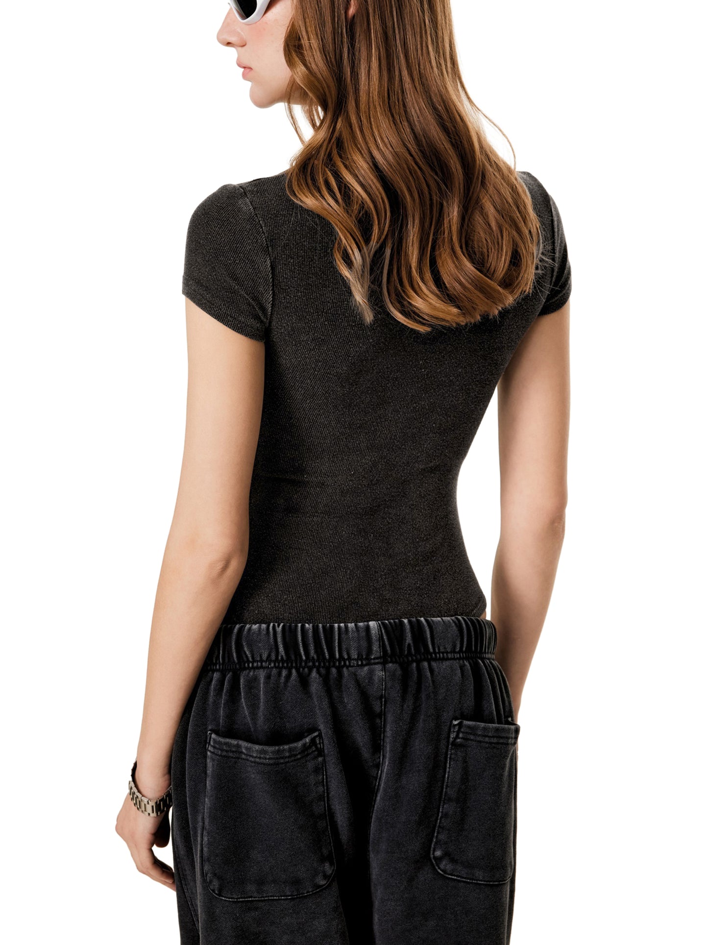 Women's Mineral Wash Crewneck Bodysuit